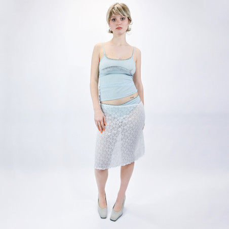 copy of Jupe en dentelle bleu marine