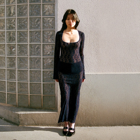 la robe décolletée deep blue