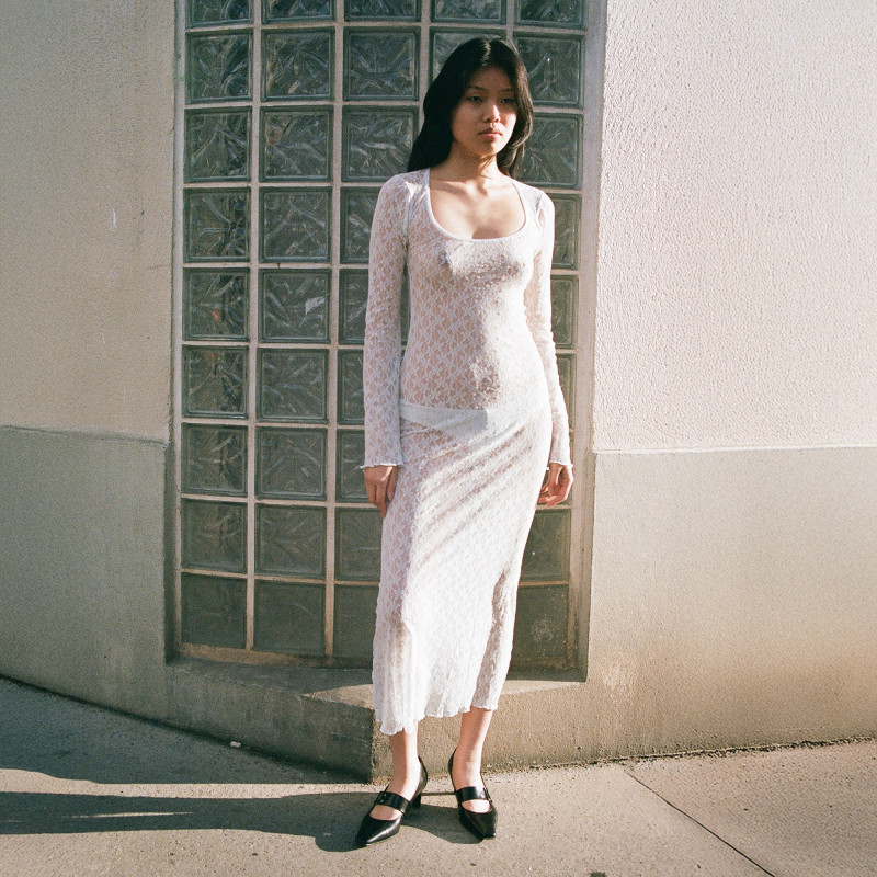 la robe décolletée baby blue