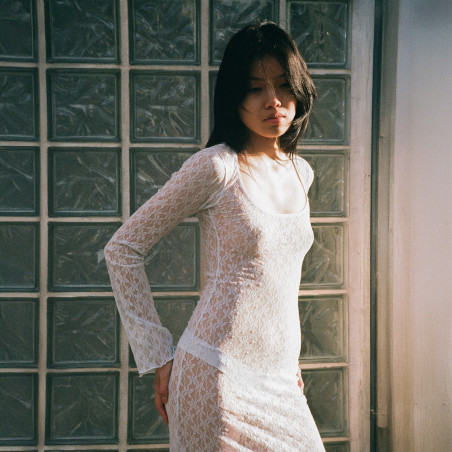 la robe décolletée baby blue