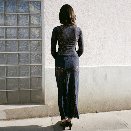 la robe décolletée deep blue