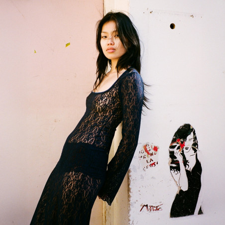 la robe décolletée deep blue