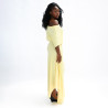 Robe asymétrique jaune