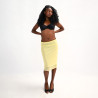 Jupe en mesh couleur citron